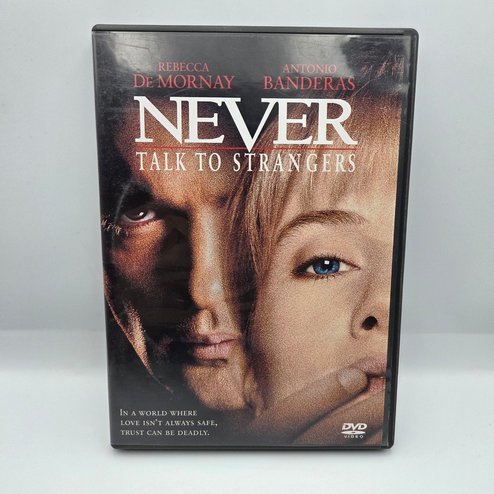 Never Talk to Strangers DVD 1995 Thriller Antonio Banderas Rebecca De Mornay R